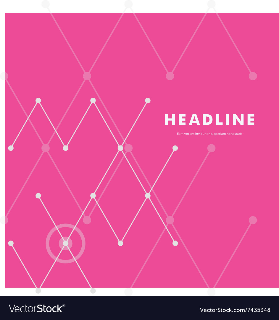 Abstract line and triangular design