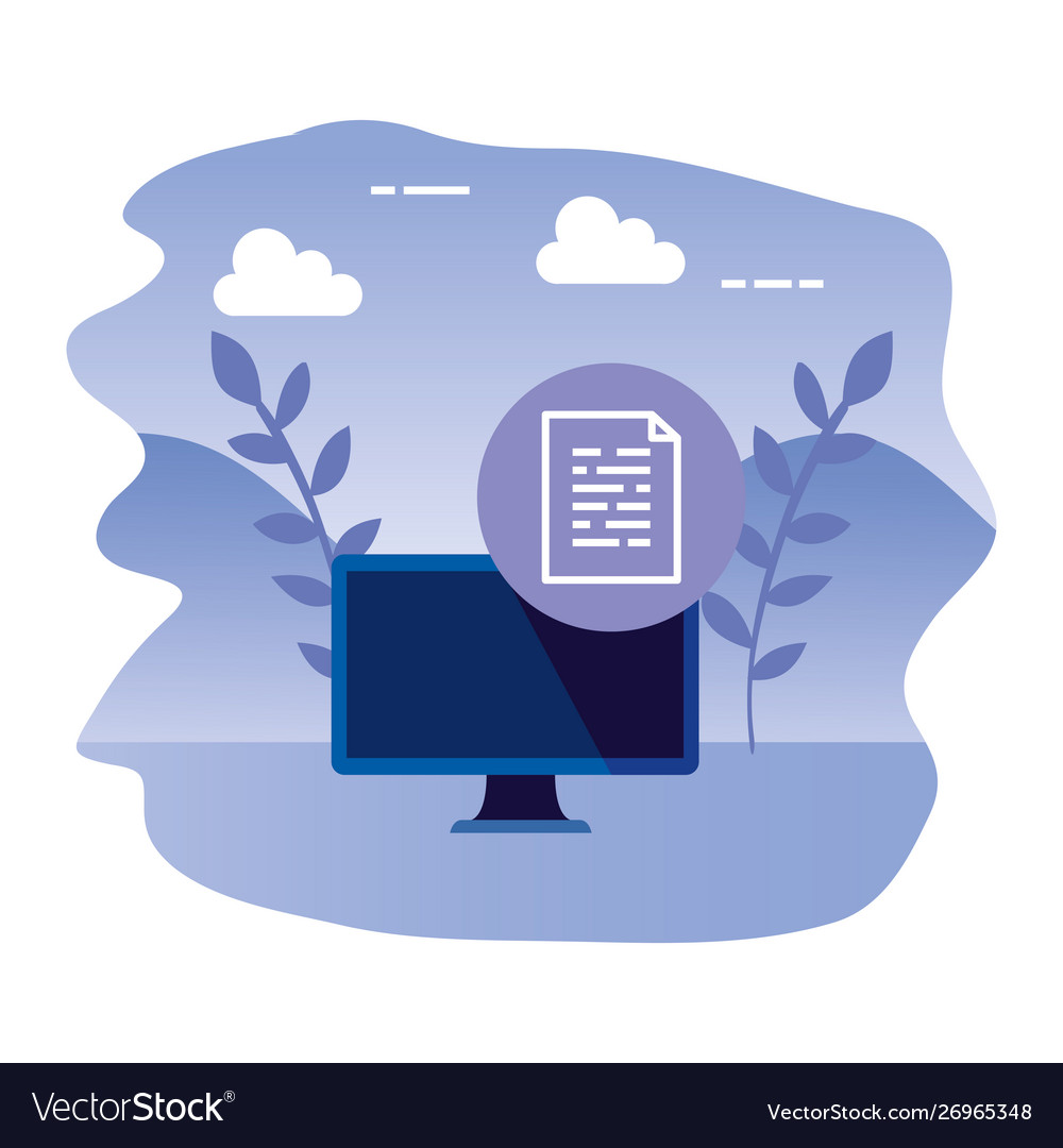 Desktop computer device with document file