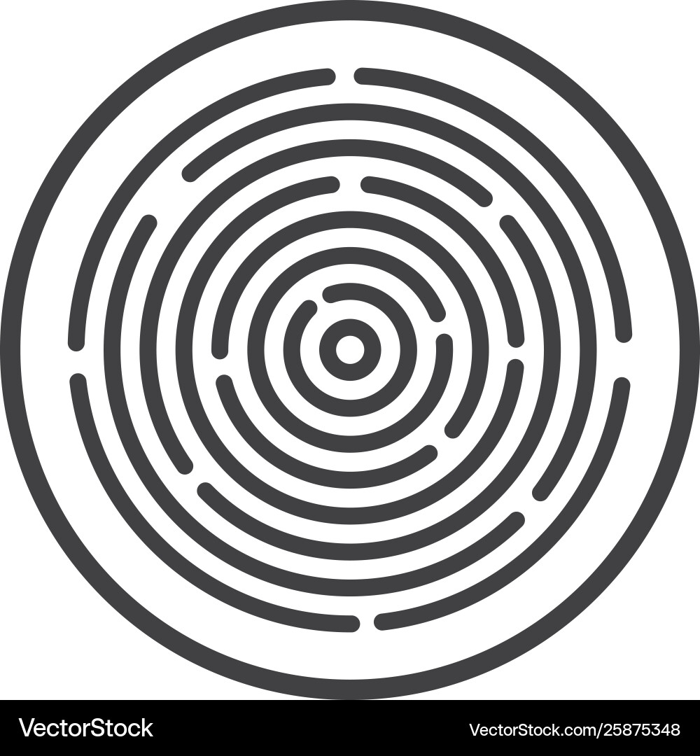 Fingerprint template Royalty Free Vector Image