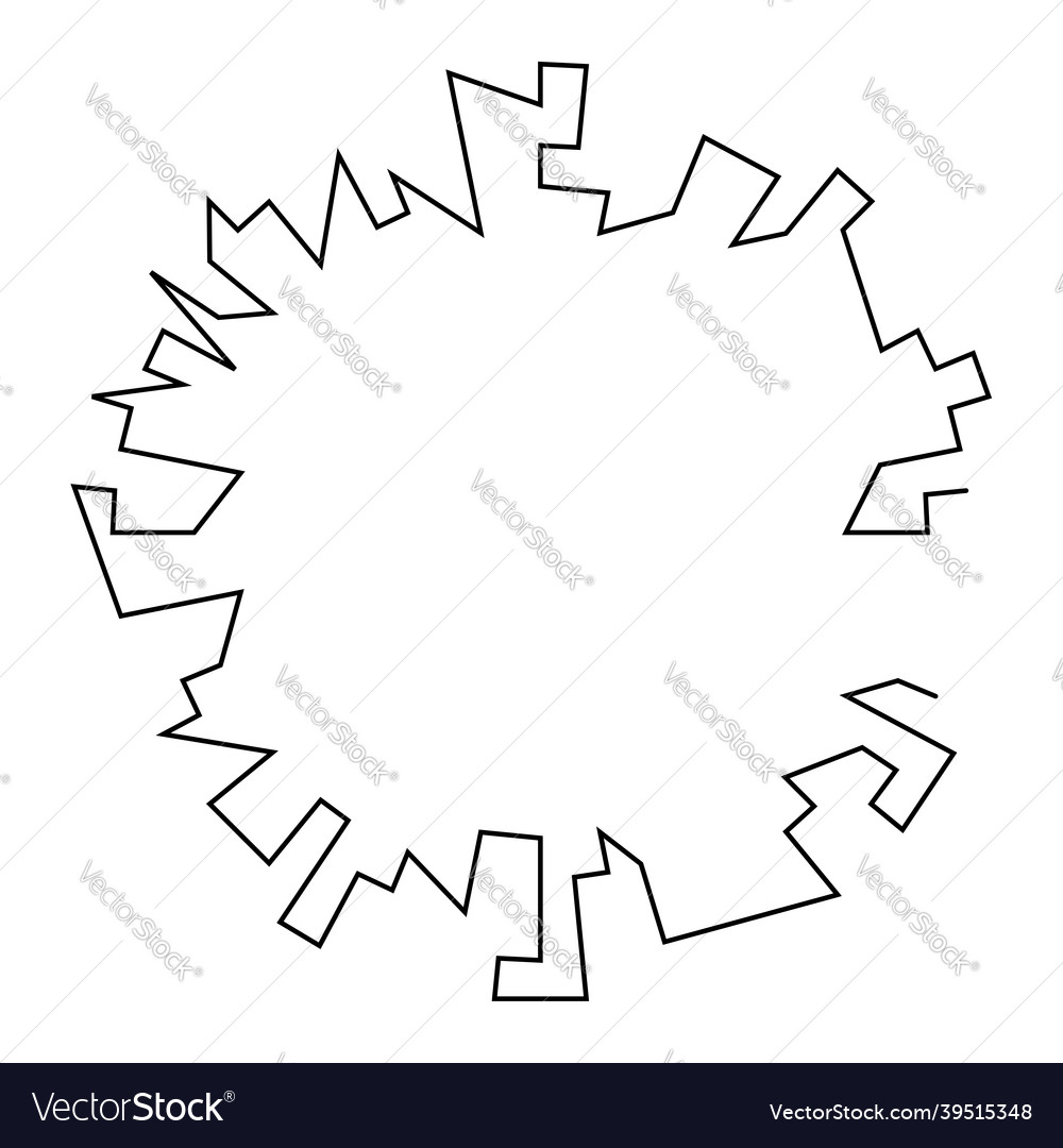 Geometric random circular element abstract vector image Geometric random circular element abstract