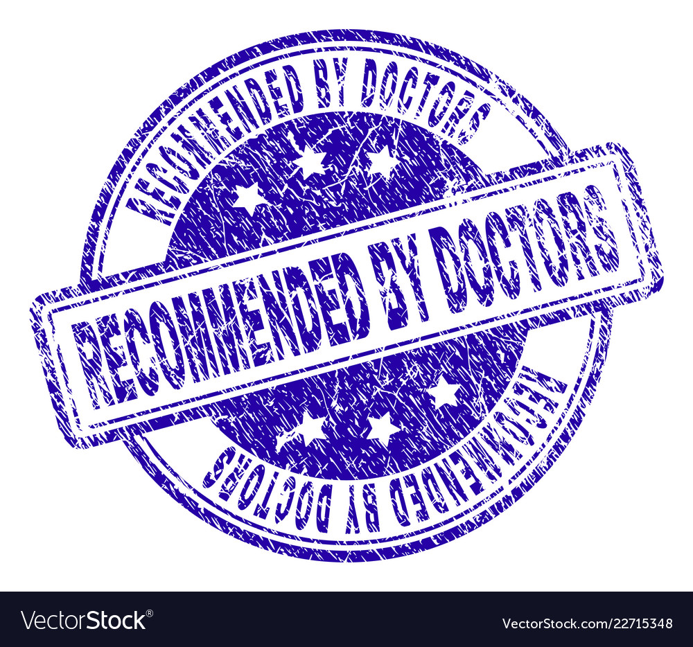 Grunge textured doctors stamp seal Vector Image