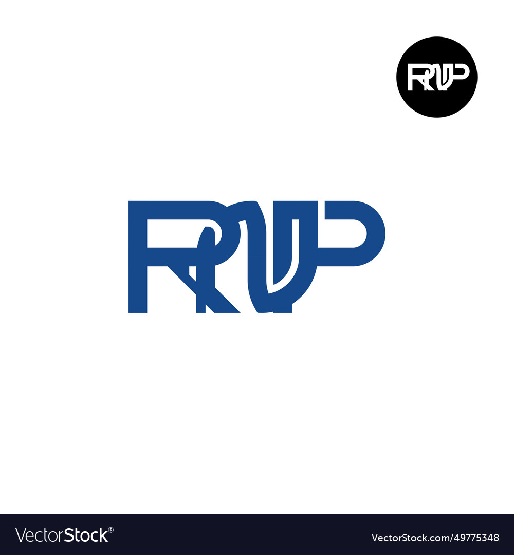 Letter rnp monogram logo design