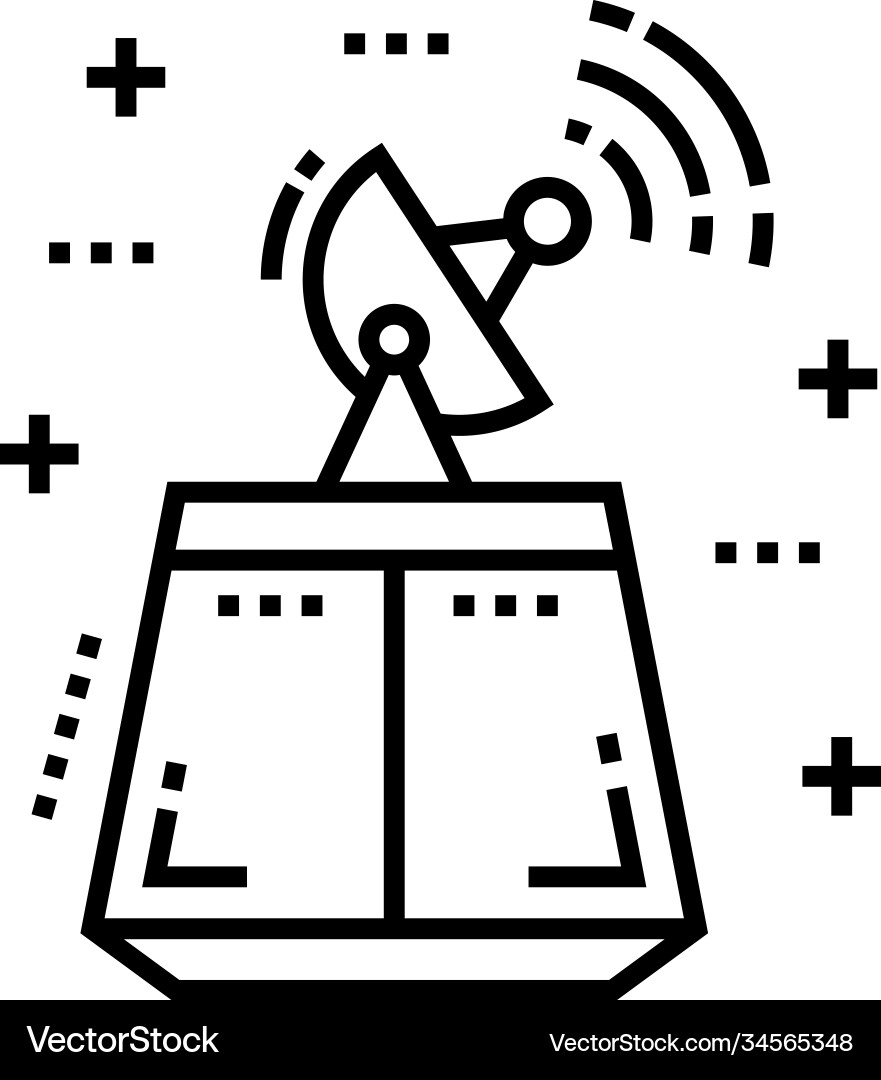 Satellite Royalty Free Vector Image - VectorStock