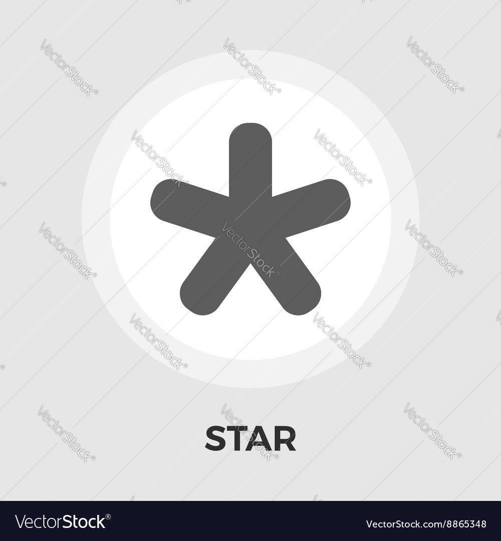 Star flat icon