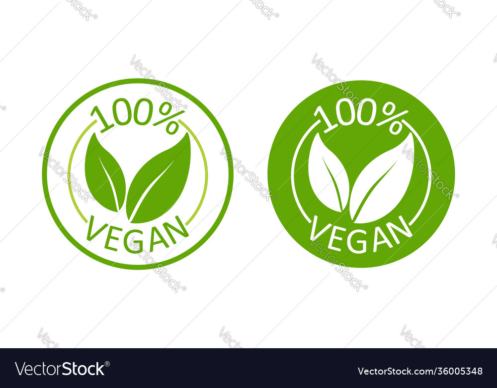 Vegan emblem great design for any purposes Vector Image