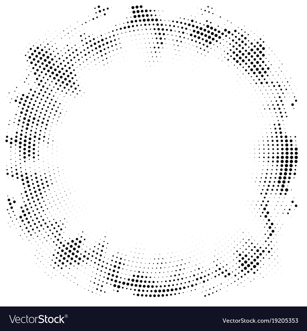 Abstract Halftone Circular Pattern Background