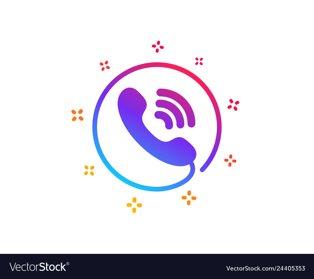 Call center service icon phone support sign