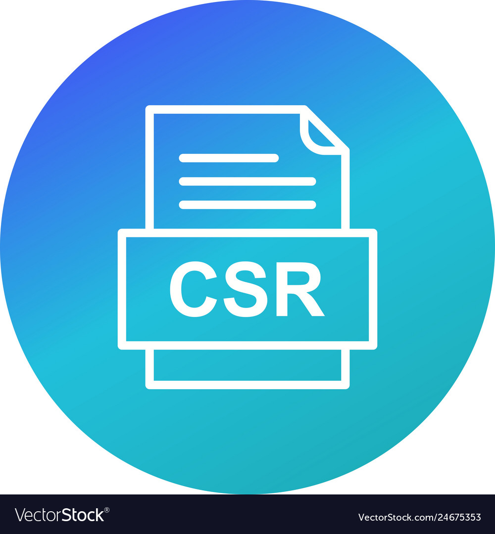 Csr file document icon