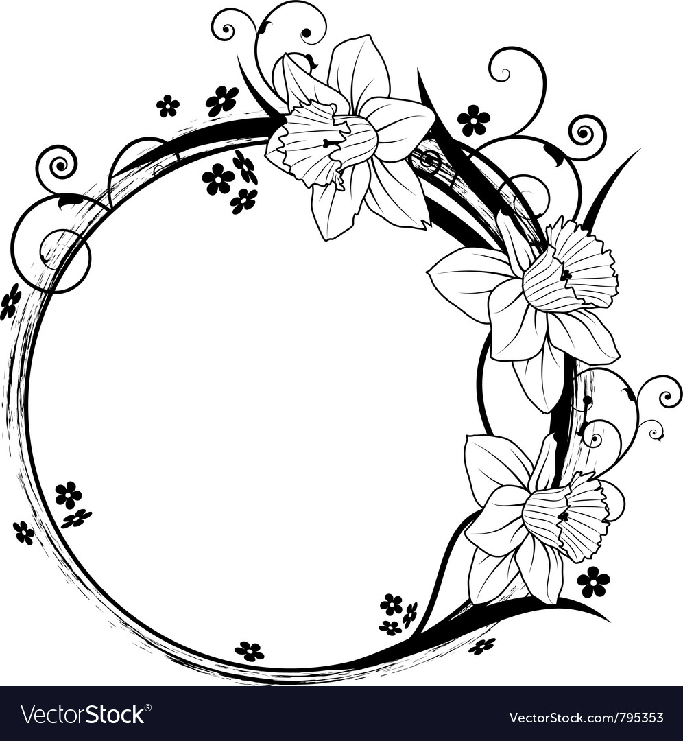 Forget Me Not Outline Vector Images 40