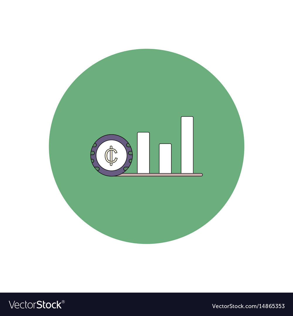 In flat design of column chart