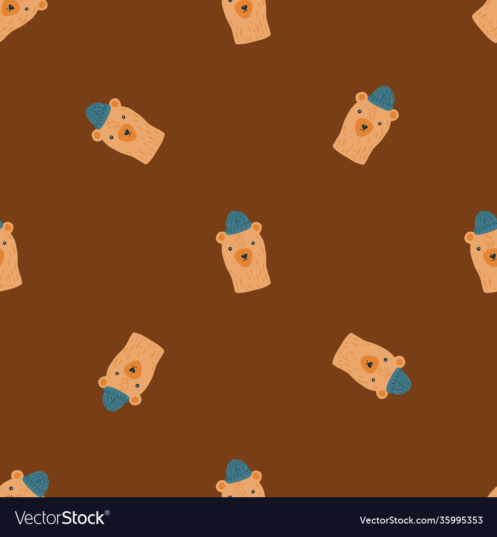 Minimalistic style seamless pattern with doodle vector image Minimalistic style seamless pattern with doodle