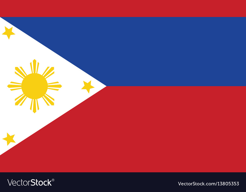 Philippines Flag For Independence Day And Vector Image