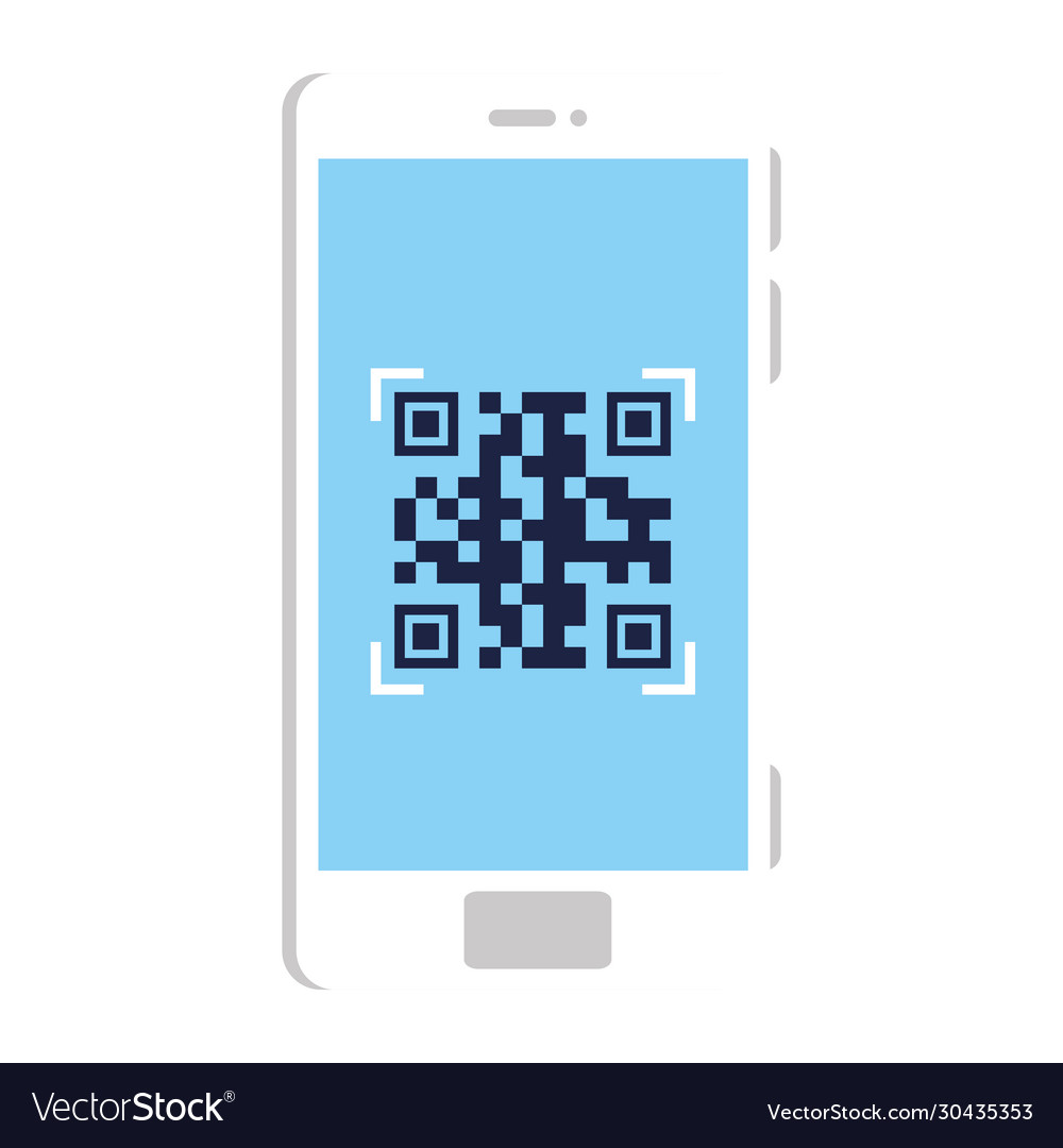 Qr code inside smartphone design