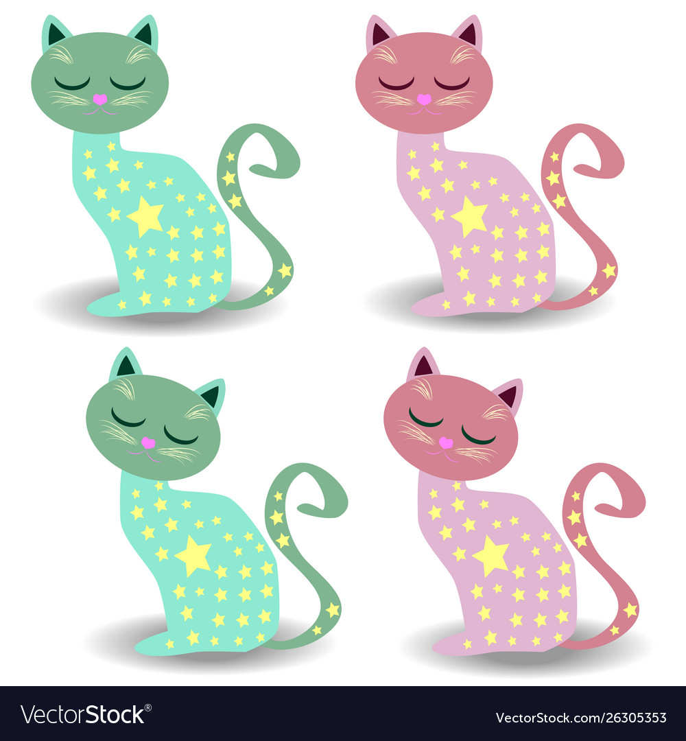 Four cute cats shop