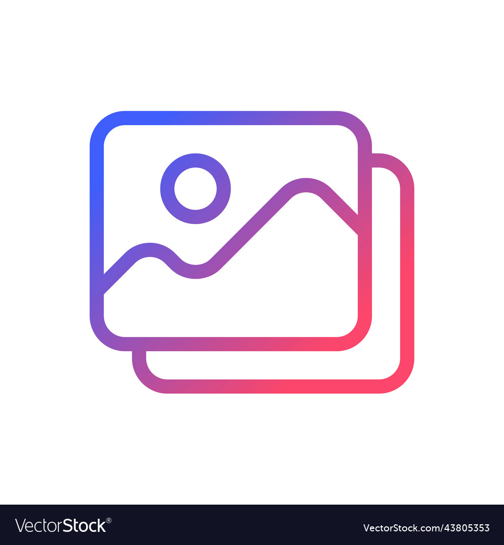 Set of pictures pixel perfect gradient linear ui vector image Set of pictures pixel perfect gradient linear ui