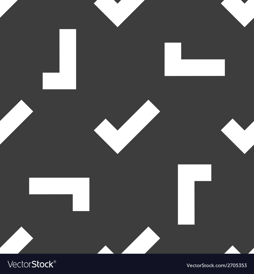 Tick web icon flat design seamless pattern