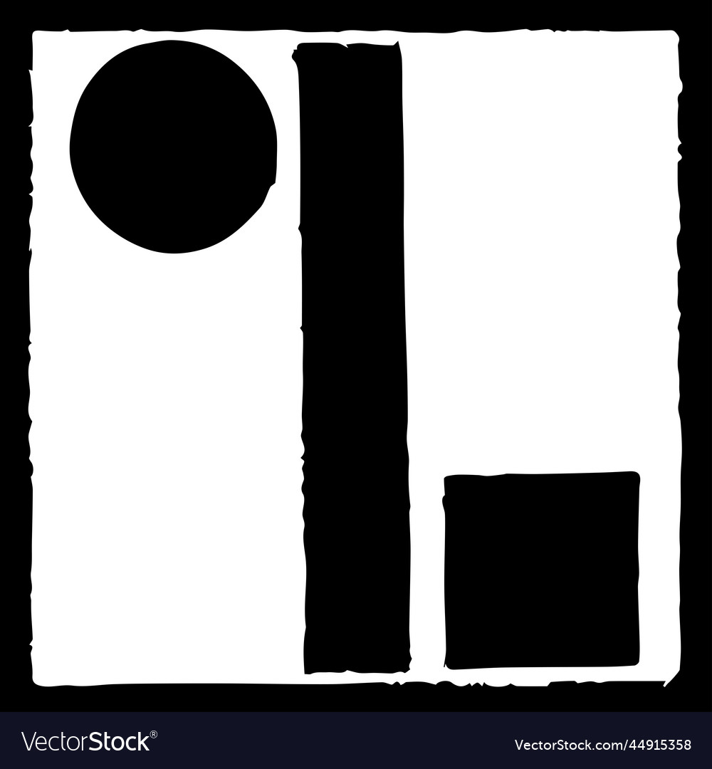 Abstract black and white of geometric Royalty Free Vector