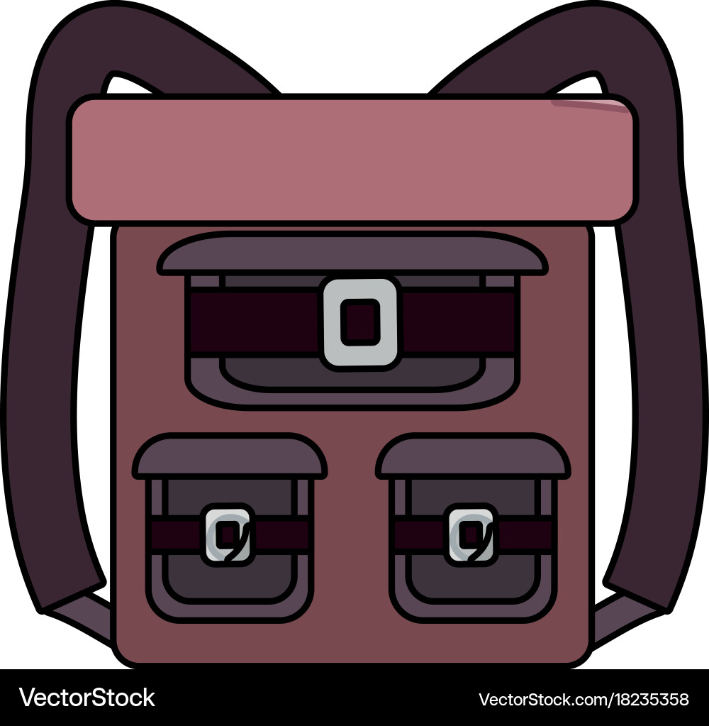 Backpack Simulator Vector Backpack Royalty Free Vector Image - VectorStock