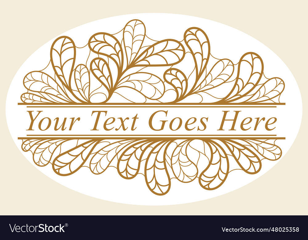 Beautiful linear floral design isolated on white vector image Beautiful linear floral design isolated on white