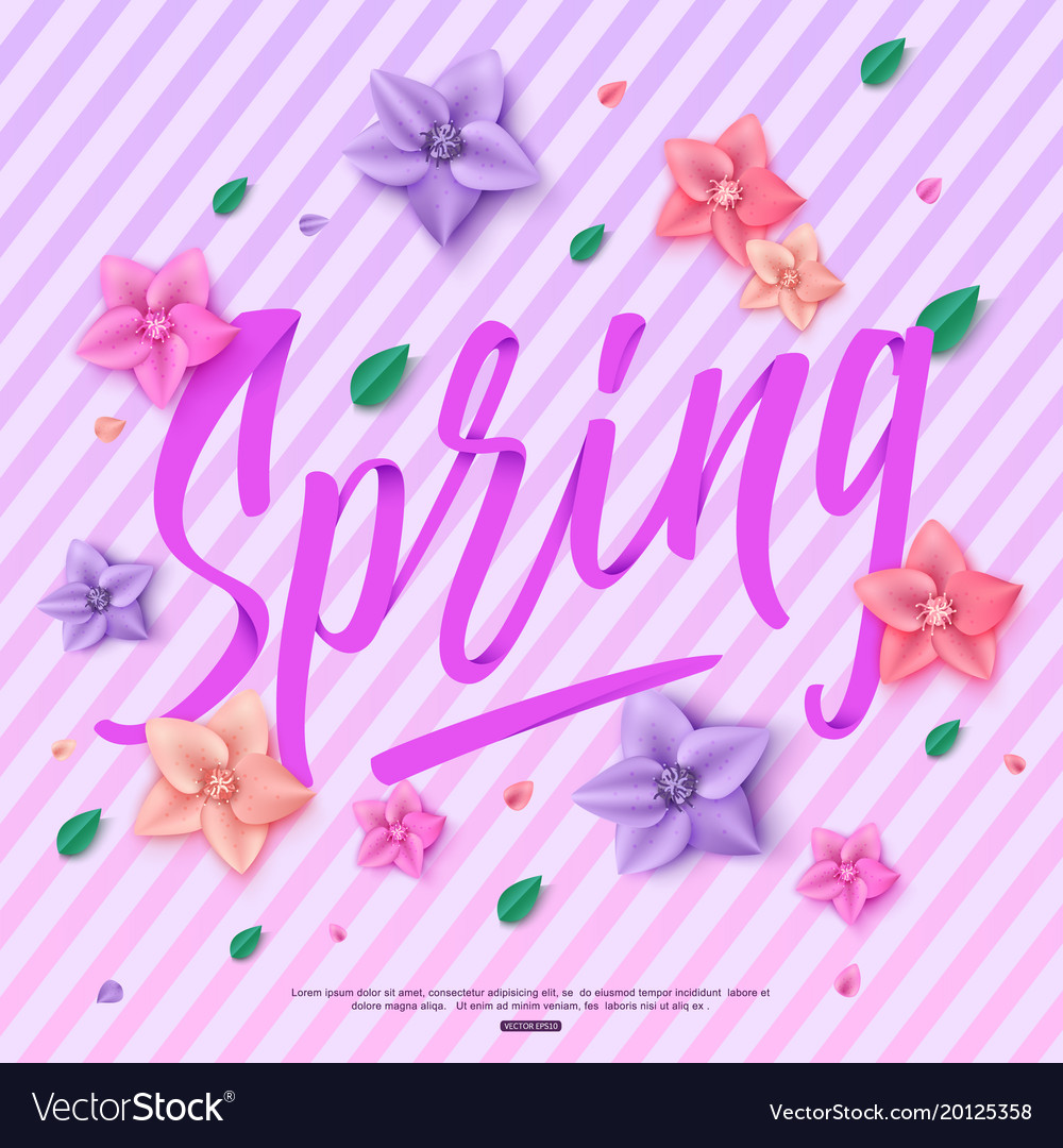 Schöne Frühling Hintergrund mit handschriftlich