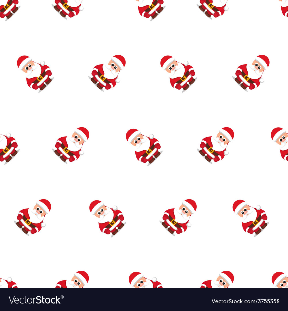 Christmas seamless white background pattern