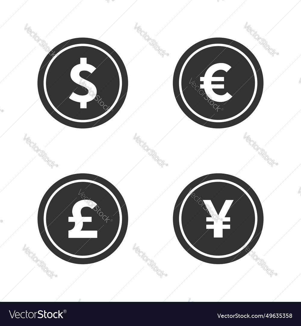 Coins Royalty Free Vector Image - VectorStock