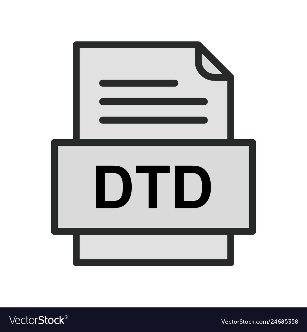 Dtd file document icon