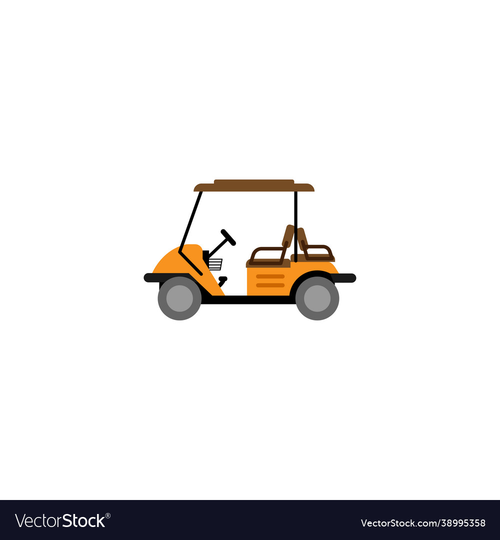 Golf cart icon design template Royalty Free Vector Image