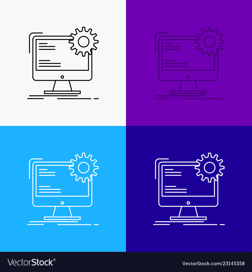 Internet layout page site static icon over vector image Internet layout page site static icon over