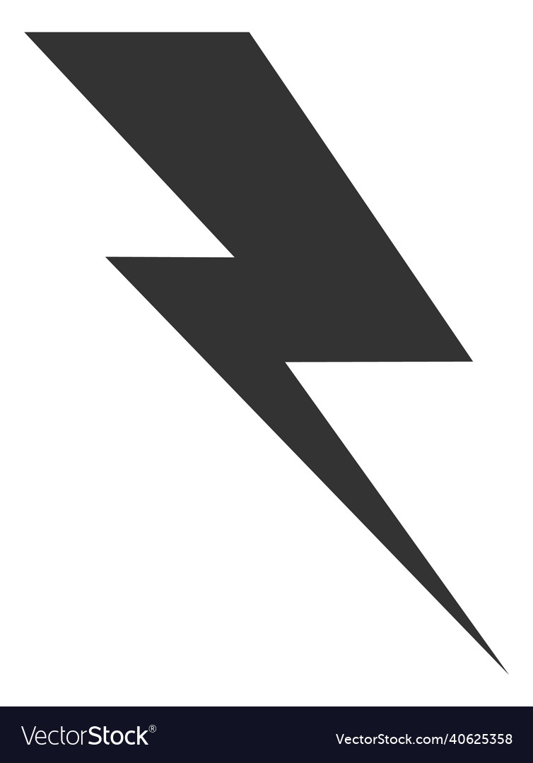 Lighning bolt icon flash sign electricity symbol Vector Image