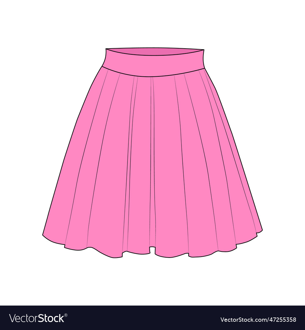 Pink skirt cartoon best sale