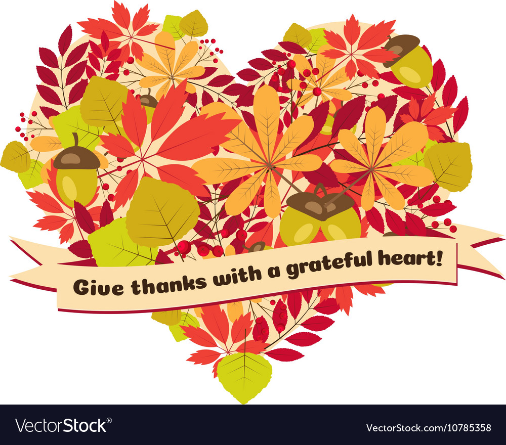 Poster with quote - give thanks a grateful