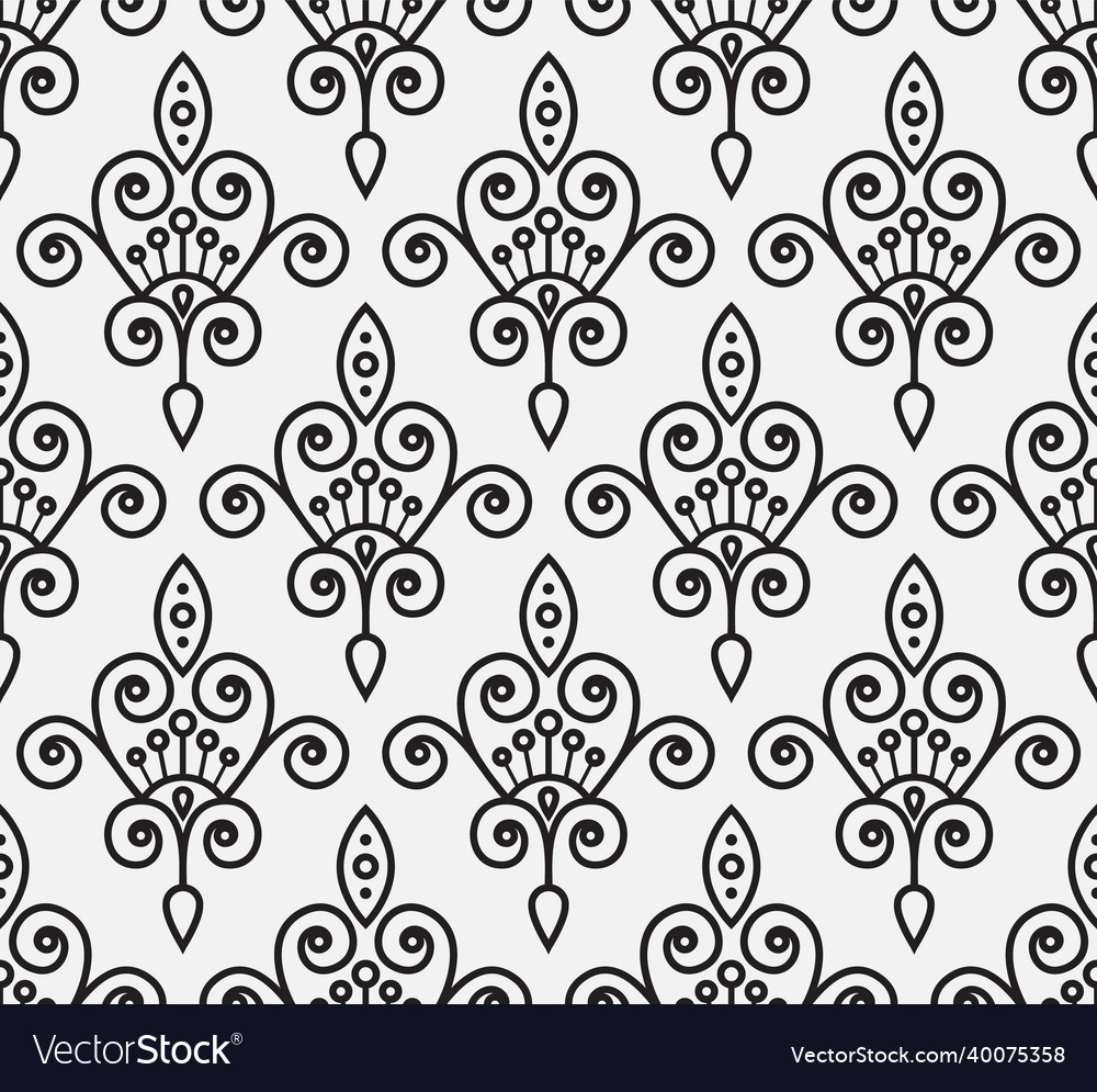 Seamless damask pattern