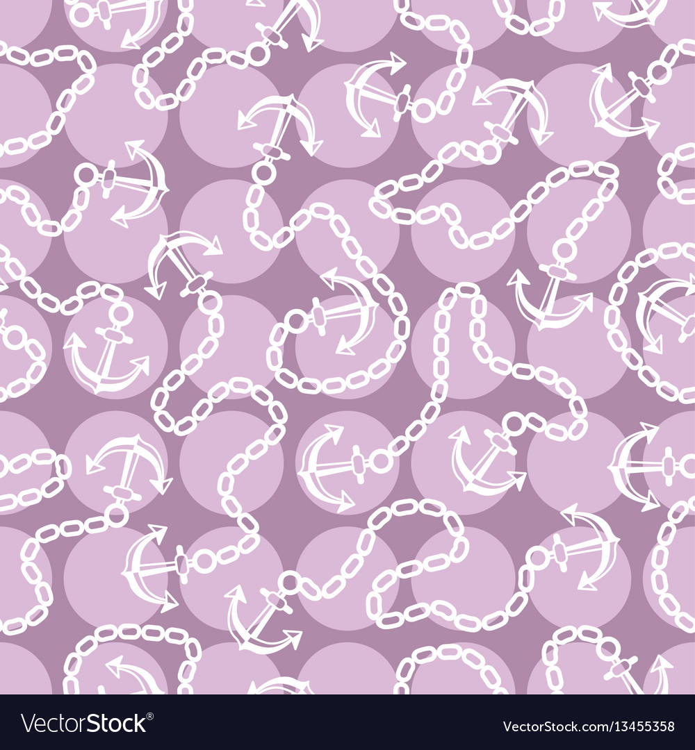 Seamless pattern with anchors ongoing backgrounds vector image Seamless pattern with anchors ongoing backgrounds