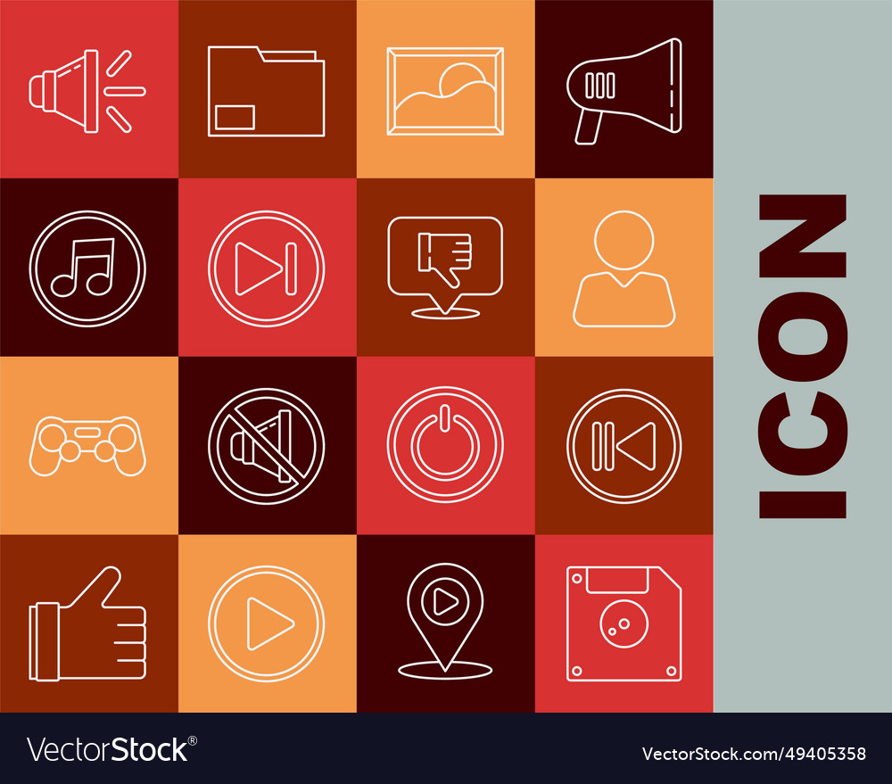 Set line floppy disk for computer data storage vector image Set line floppy disk for computer data storage