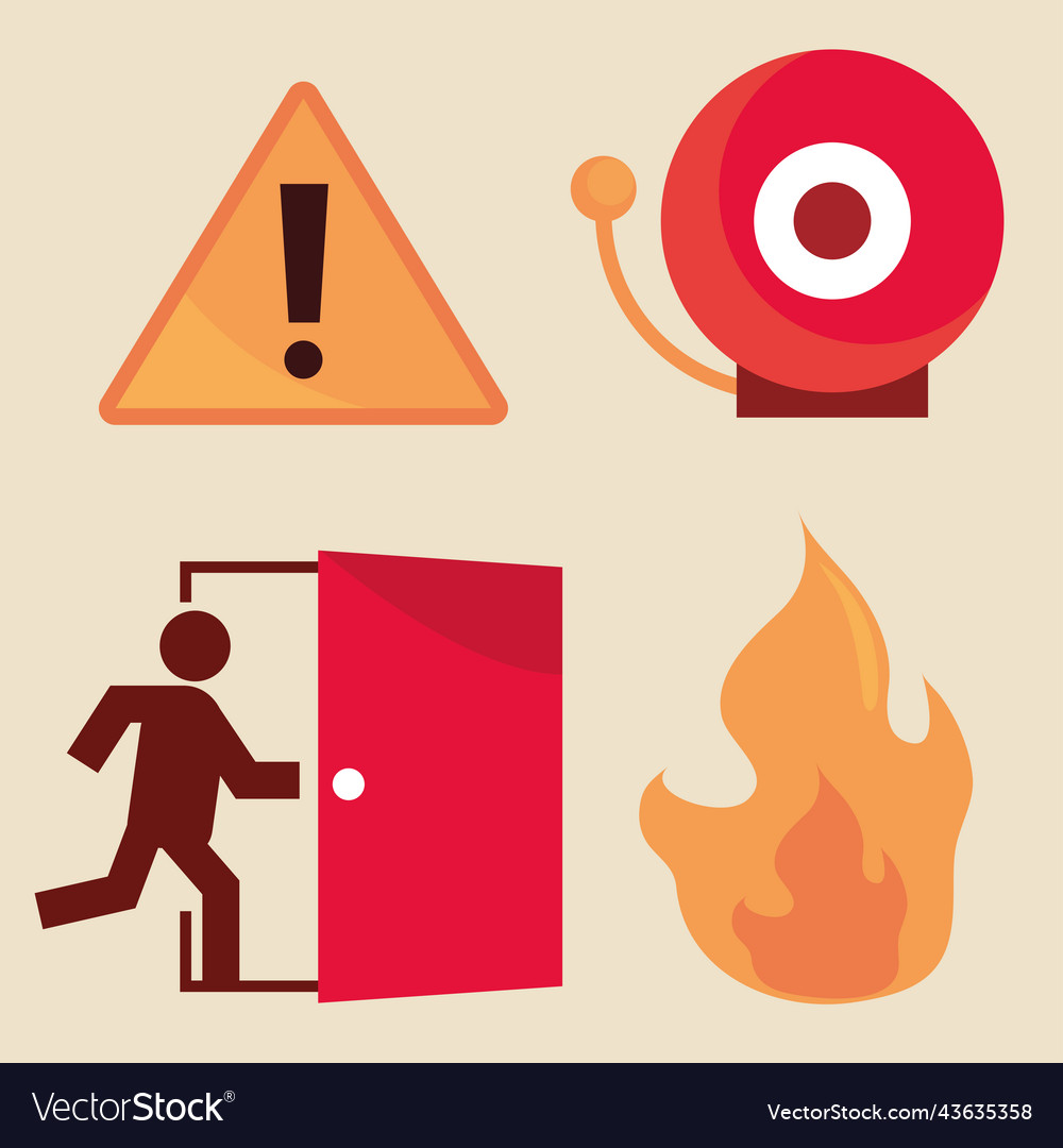Set Of Emergency Royalty Free Vector Image Vectorstock Set Of Emergency Royalty Free Vector Image Vectorstock