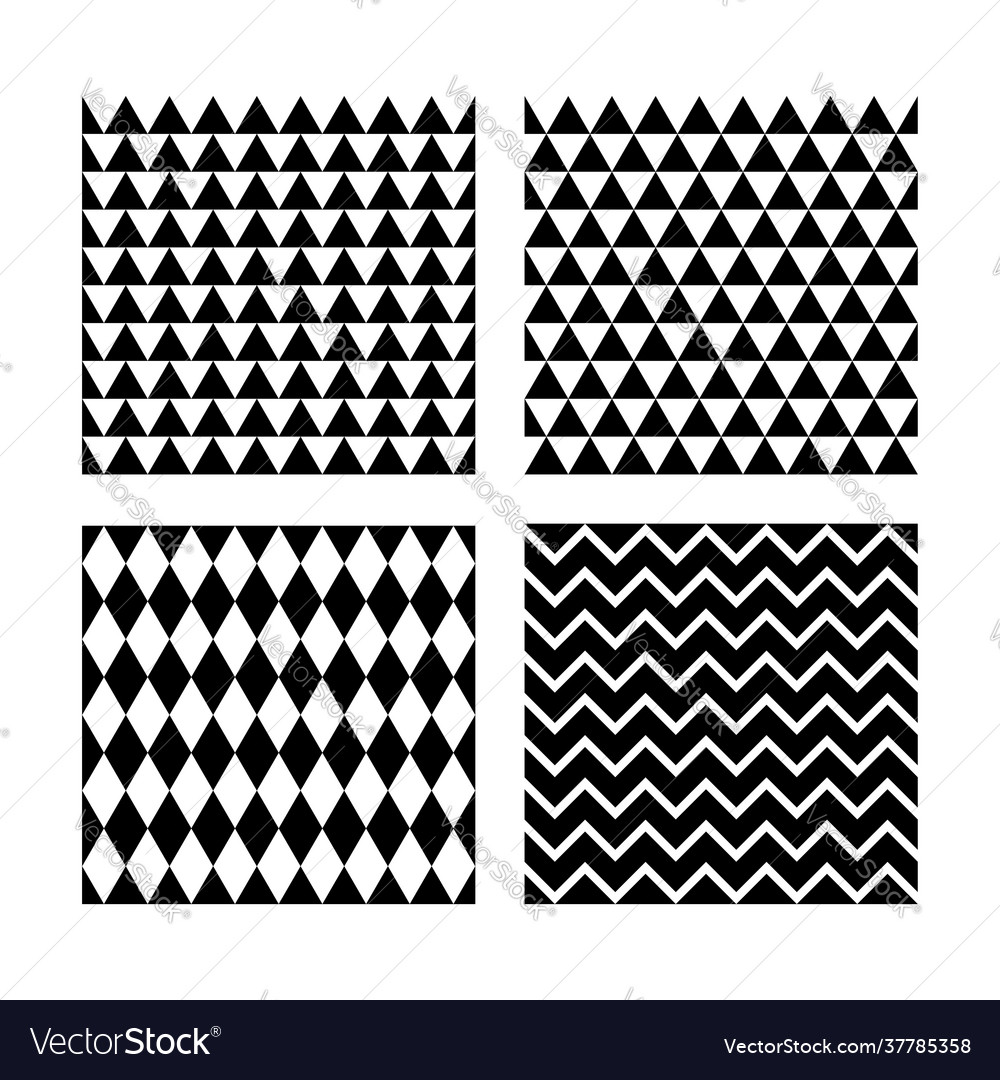 Simple triangular and rhombic patterns