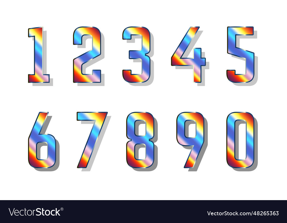 Chromatic numbers collection 0 to 9