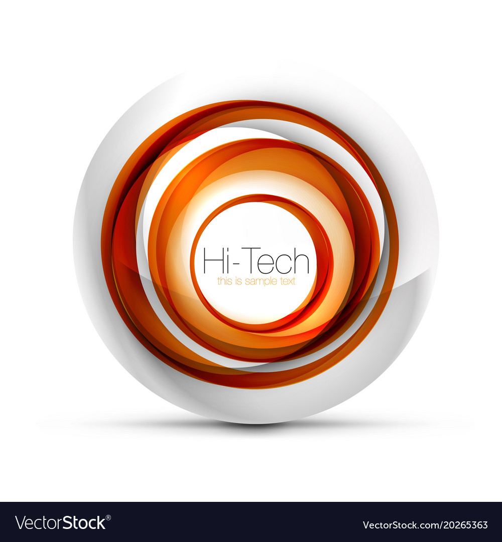 Digital techno sphere web banner button or icon