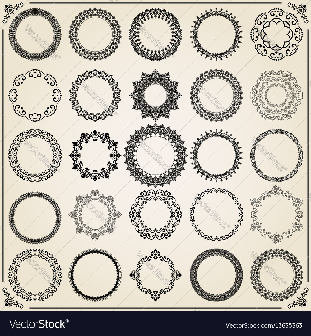 Elegant Round Elements Set