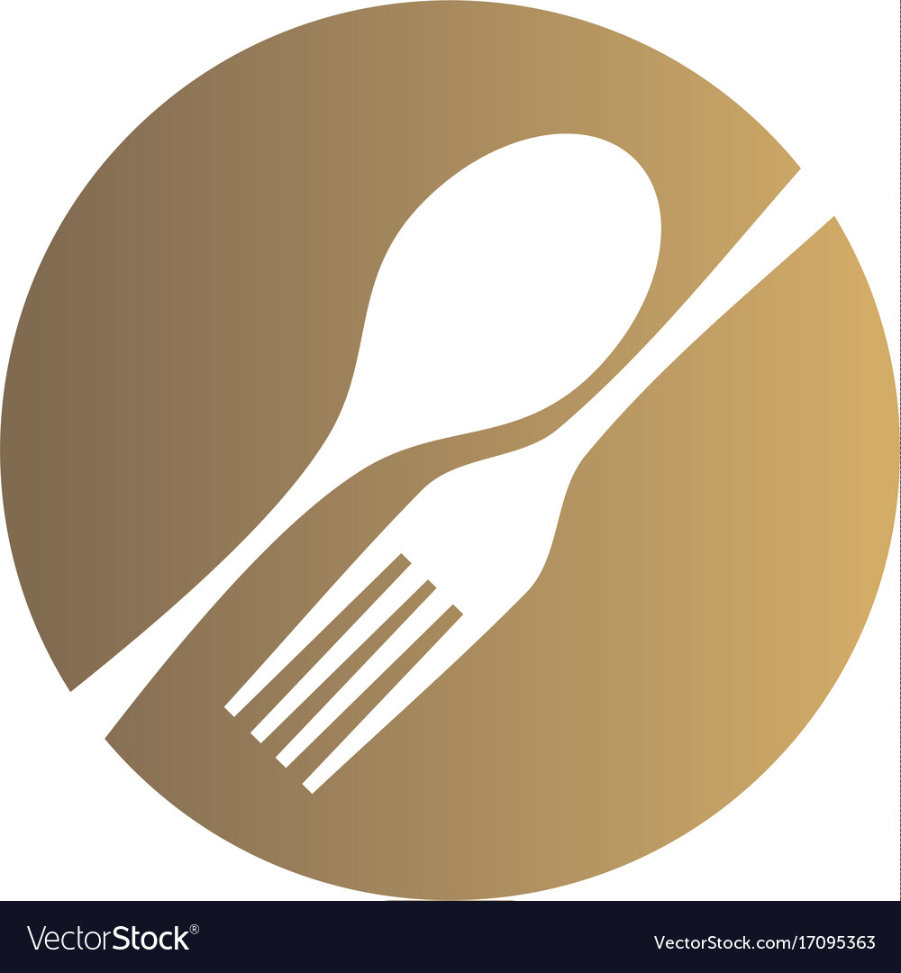 Food Eat Spoon Fork Restaurant Logo Royalty Free Vector
