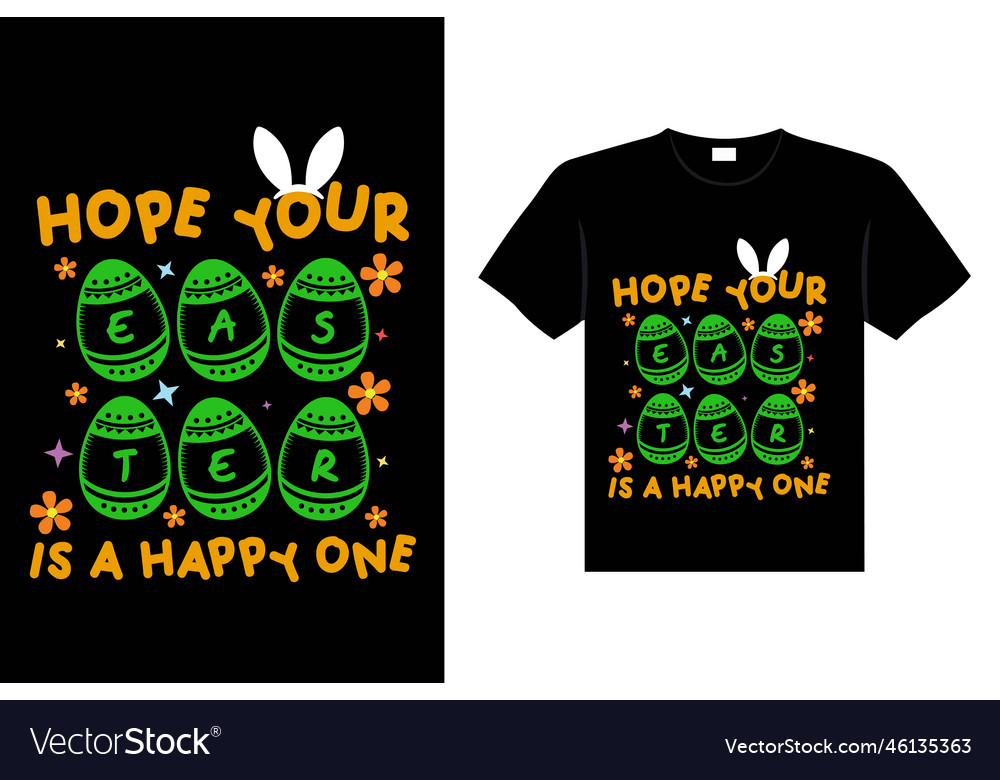 Hope your easter is a happy one Royalty Free Vector Image