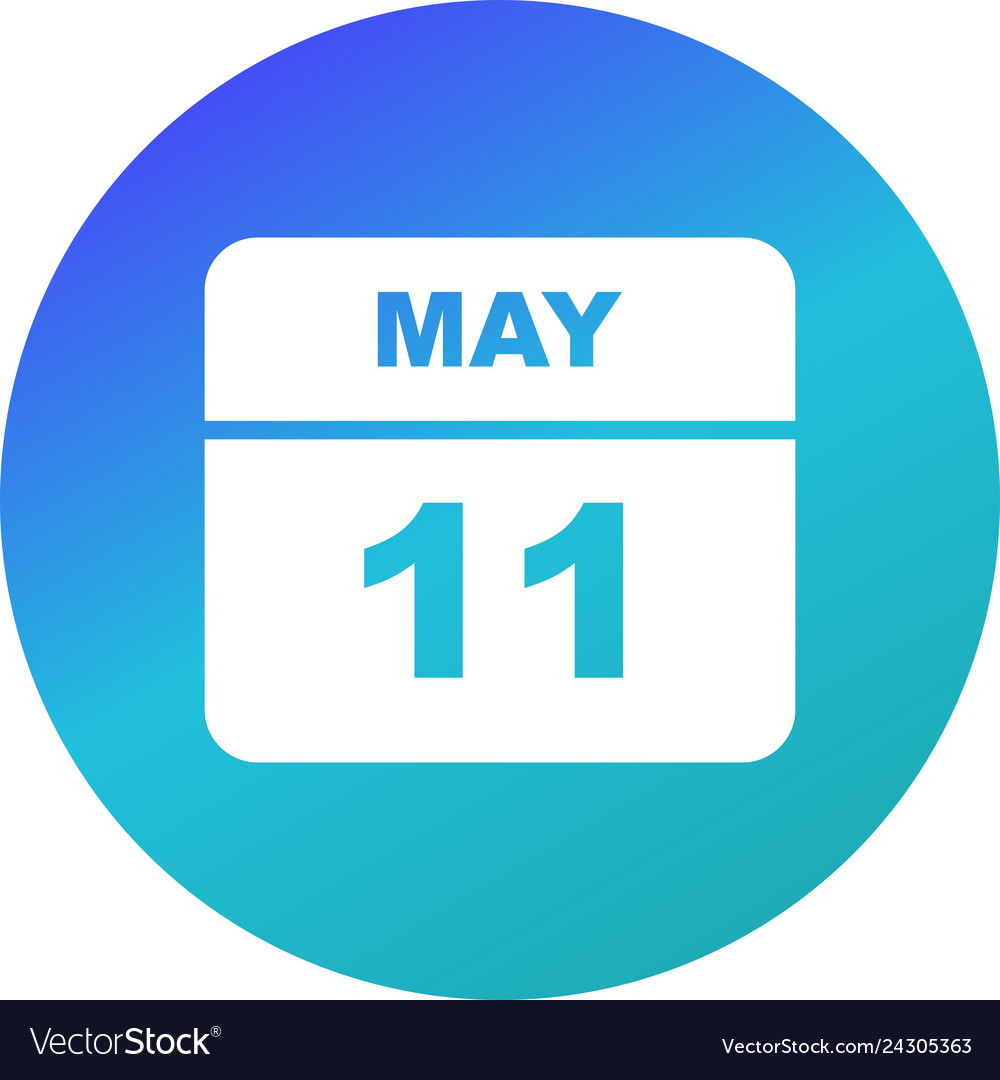 May 11th date on a single day calendar