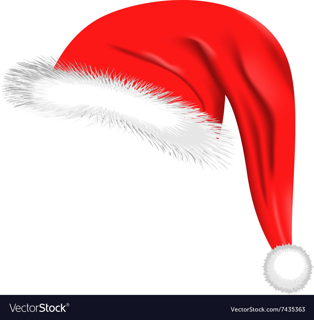 Santa Hat - Red & White