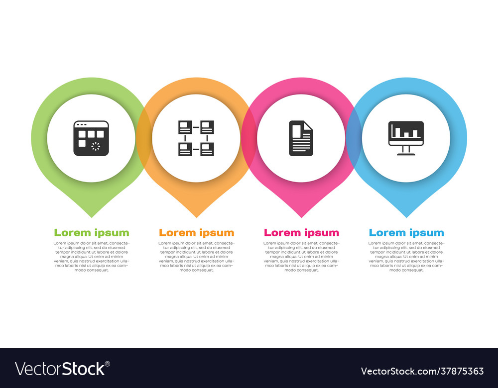 Laden von Datenfensterhierarchie Organogramm vector image Laden von Datenfensterhierarchie Organogramm