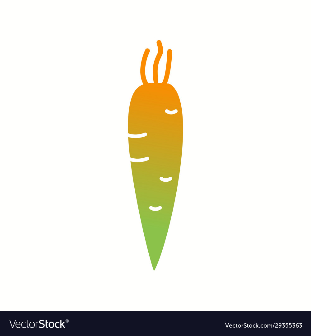 Unique carrot glyph icon