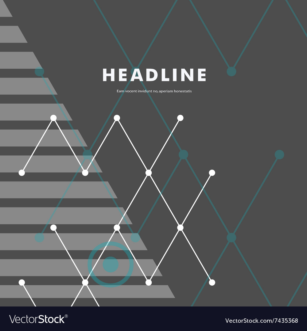 Abstract line and triangular design