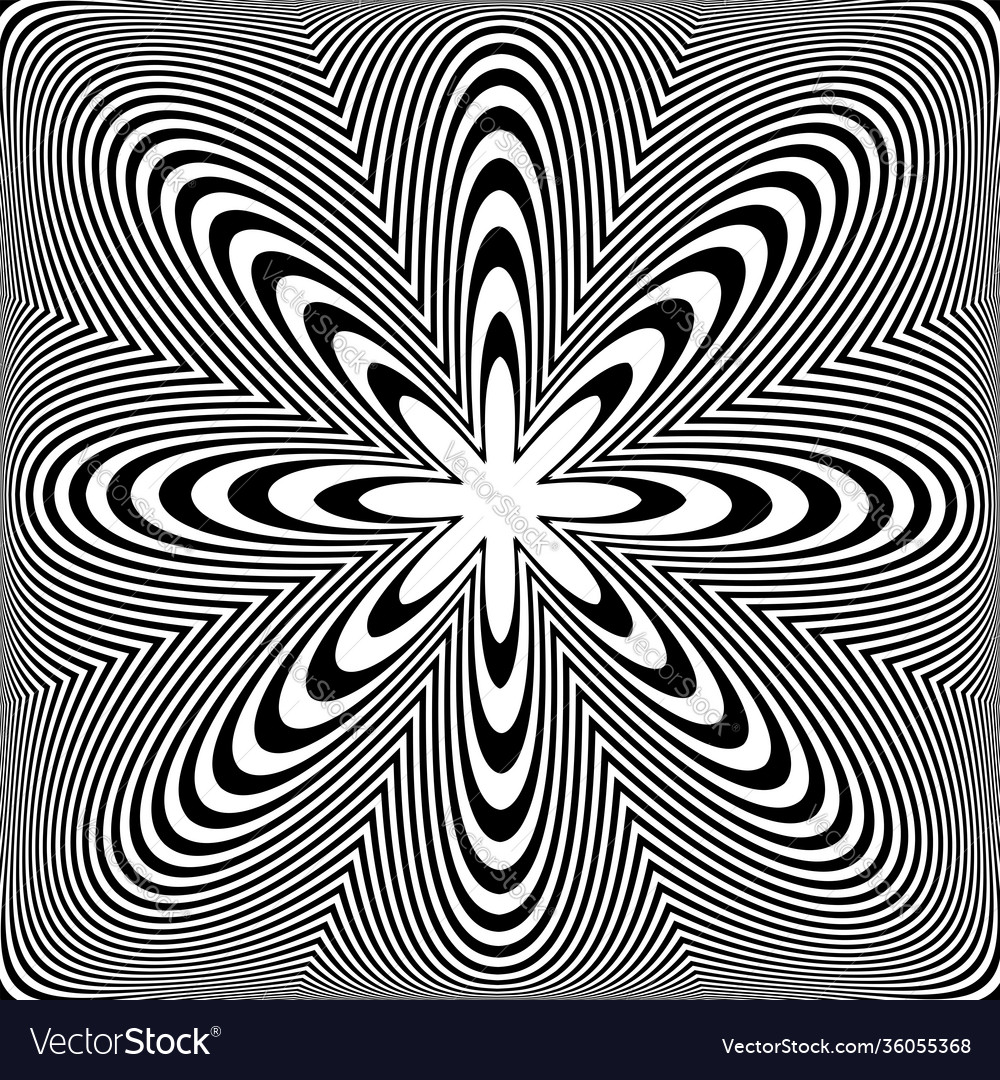 Abstract op art pattern vector image Abstract op art pattern