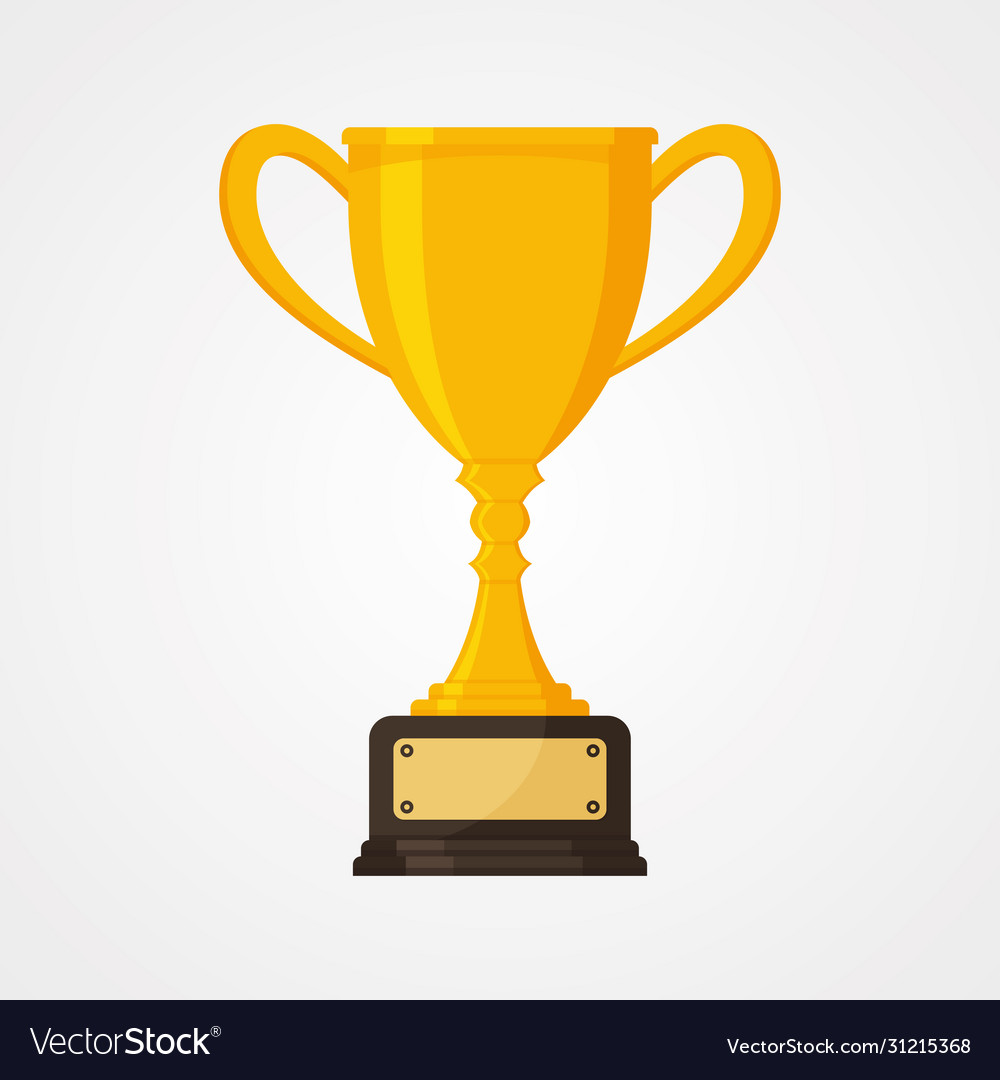 Best simple championship or competition trophy Vector Image