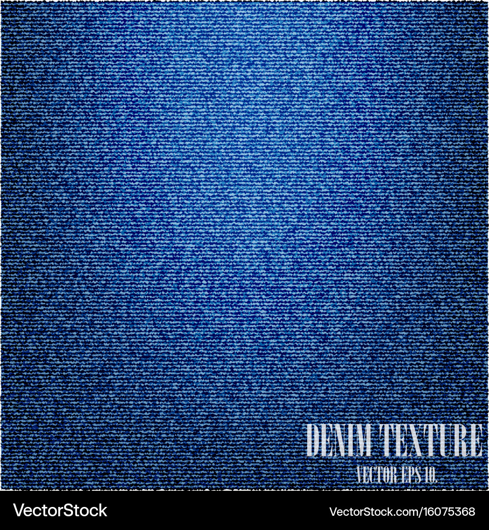 Blue denim texture background Royalty Free Vector Image